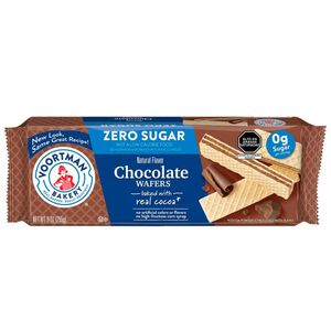 Wafer VOORTMAN Zero Sugar Sugar Chocolate Bolsa 255g