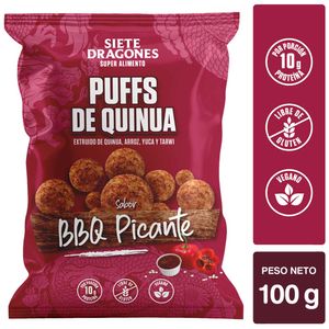Puffs BBQ Picante SIETE DRAGONES Bolsa 100g