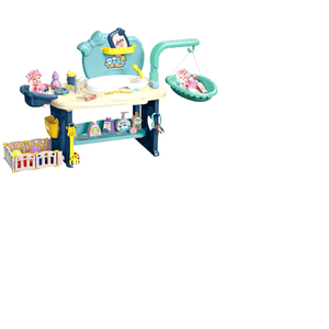 Muñeca con Bañera Corral de Juegos Mecedora Juguete Enfermera + Accesorios