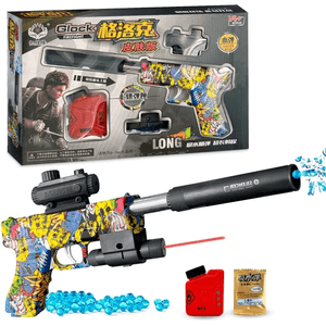 Pistola de Juguete de Hidrogel Modelo Glock Long + 500 Balas GL1
