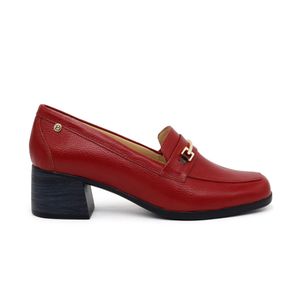 Zapatos Casuales de Cuero para Mujer PAR&SS KA23-0409 Rojo