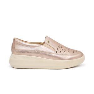 Zapatos Casuales de Cuero para Mujer PAR&SS KA23-OX011  Beige