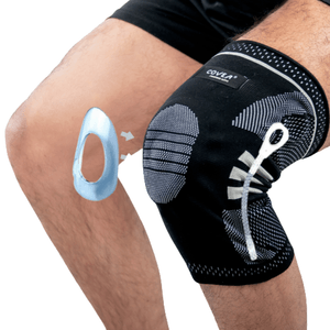 Rodillera con Gel, Varillas y Banda de Ajuste Talla XL COVER
