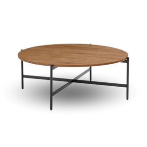 Mesa De Centro Industrial Belga Caramelo Coricha Home