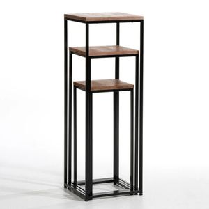 Set de Mesas Auxiliares Matrioska Caramelo Coricha Home