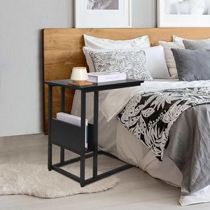 Mesa Auxiliar Industrial Draco Negro Coricha Home