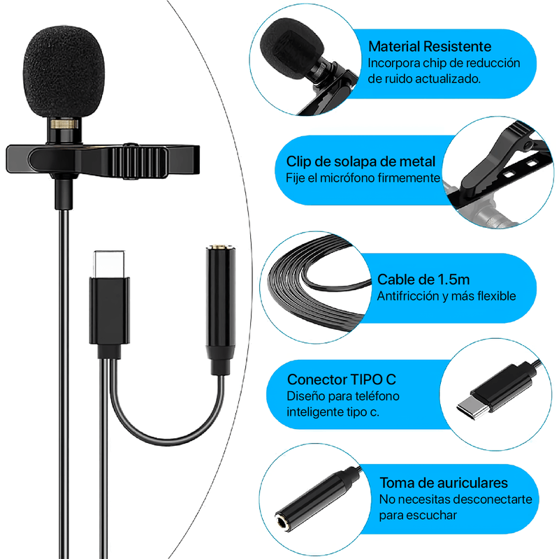 MICROFONO LAVALIER MC-AUDIO