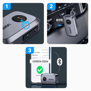 Adaptador Receptor Ugreen Bluetooth 5.3 Audio CM596 Gris