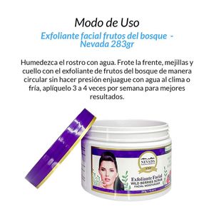Exfoliante Facial Frutos del Bosque Nevada 283 Gramos