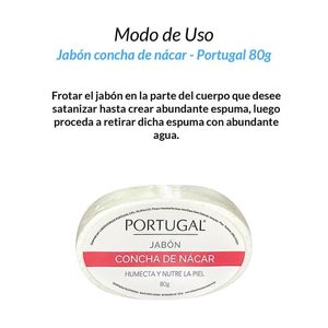 Jabon Concha de Nacar Portugal 80 Gramos 24 Unidades
