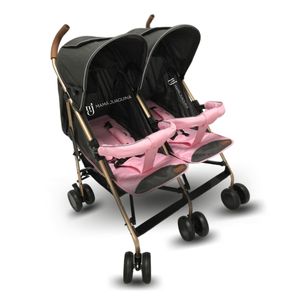 Coche Cuna Bastón Mellicero Ebaby Gold Rosado