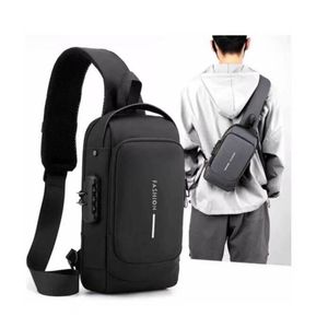 Mochila Morral Antirrobo Usb Impermeable con Clave Negro