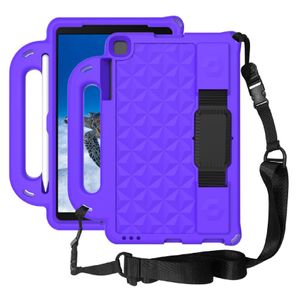 Funda Protector para Tablet Modelo Maleta con Correa para Samsung A7 Lite Morado