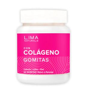 Gomitas con Colágeno Sabor Naranja Lima Naturals 60 unidades