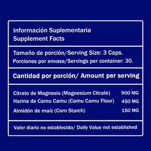 Citrato de Magnesio 500mg Lima Naturals Cápsulas