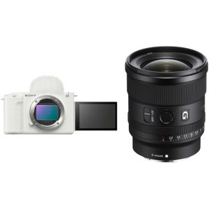 Cámara sin Espejo Sony Zv E1 con Lente 20Mm F 1.8 Kit Blanco