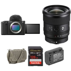 Cámara sin Espejo Sony Zv E1 con Lente de 20Mm Y Kit de Accesorios Negro