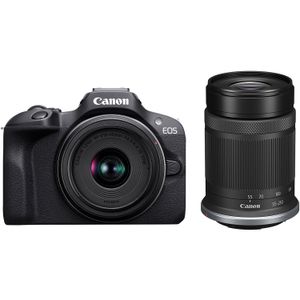 Kit de Cámara Canon Eos R100 Mirrorless con Lentes 18 45Mm Y 55 210Mm