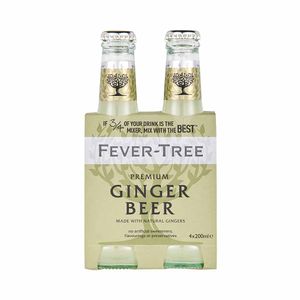 Bebida Saborizada FEVER TREE Ginger Beer Botella 200ml Caja 4un
