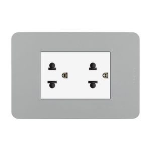 Tomacorriente Duplex Universal Lt Gris Matix Go Bticino