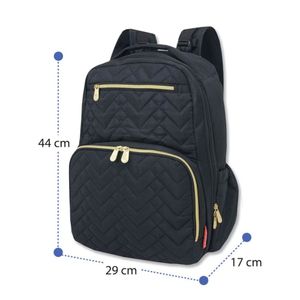 Pañalera Para Bebe Fisher Price Negro Dfp9001
