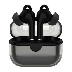Audífonos bluetooth True Wireless Decibel Crystal Pods resistente al agua IPX4, duración máx 6 horas, control de música y lamadas, negro + Accesorios