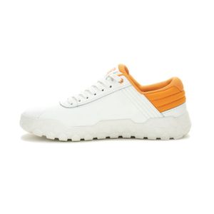 Zapatillas Urbanas Cat Para Mujer Blanco Cuero