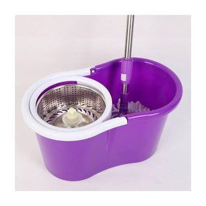 Trapeador Escurridor Giratorio 2 Mopas Acero