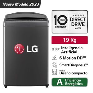 Lavadora LG WT19BV6 19Kg Negro Claro