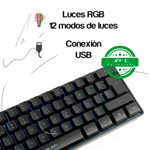 Teclado Gamer Halion Stratos Ha-k617 Rgb