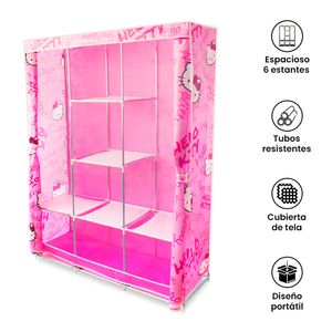 Ropero Armable Multiuso 2 Cuerpos Hello Kitty