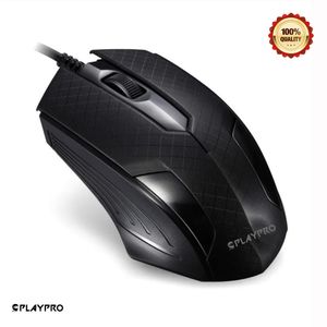 Mouse Ergonómico Usb Pc Laptop Computadora Negro Playpro TYM350006
