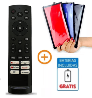 Control Remoto Generico para Hisense Smart Tv 2022 + Funda
