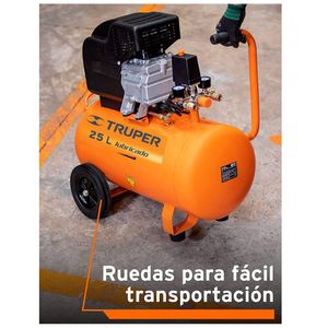 Kit Compresora de Aire 25L pistola para pintar manguera de aire Truper