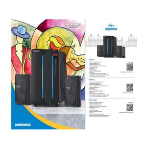 Parlante 2.1 Micronics S7601 INFINITY6  LED azul USB, FM con control