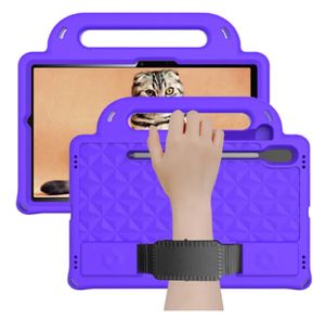 Funda Protector para Tablet Modelo Maleta con Correa para Samsung S7 Morado