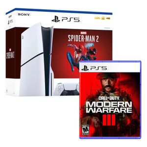 Consola Ps5 Slim Bundle Spiderman 2 + Cod Modern Warfare III