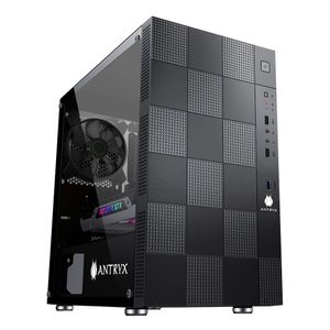 Gabinete Antryx XM-330 Xtreme, ATX/Full ATX/Micro ATX, ventilador ARGB/cinta LED, Panel lateral vidrio templado, con fuente 500W