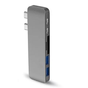 Hub para Macbook doble USB-C a USB-C x 2 / USB 3.0 x 2