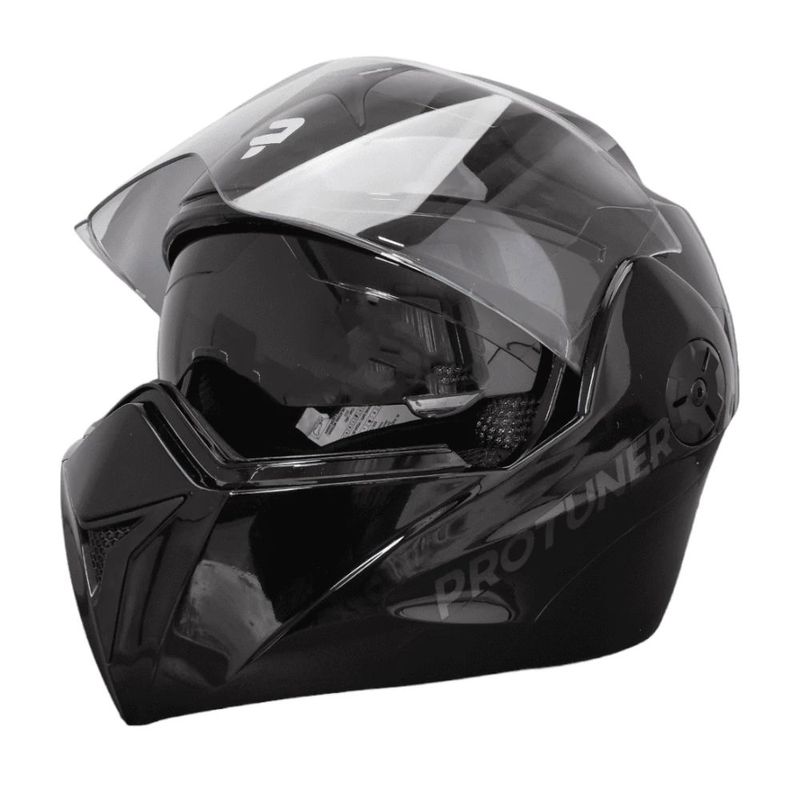 Casco Protuner 3110 Negro Brillante Talla L Real Plaza