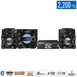 Equipo de Sonido Panasonic SC-AKX930PUK Bluetooth 2200 Watts RMS Negro