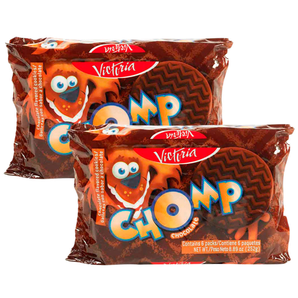 Pack Galletas CHOMP Sabor A Chocolate Paquete 6un X 2un - Real Plaza