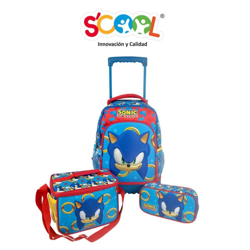 Mochila sonic con online ruedas