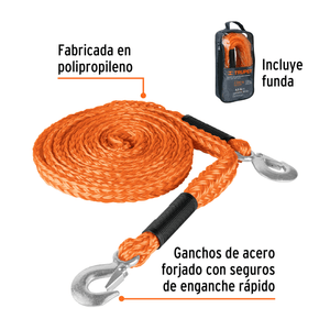 Soga para Remolque con Ganchos 7 8 Pulgadas x 4.5 m Truper 18346