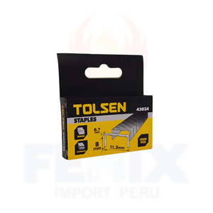 Grapas 1000 Pcs 0.7*8mm (Pack X3 Und) - 43024