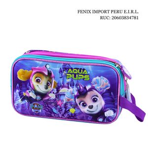 Set Maleta Magic Mediana Eva 3d Satin Paw Patrol Niña Scool
