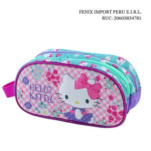 Set Maleta Magic Grande Eva 3D Velvet Hello Kitty Scool
