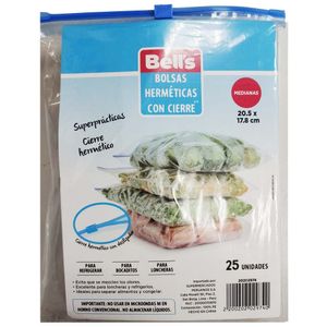Bolsas Herméticas con Cierre BELL'S M Paquete 25un