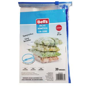 Bolsas Hermética con Cierre BELL'S G Paquete 20un