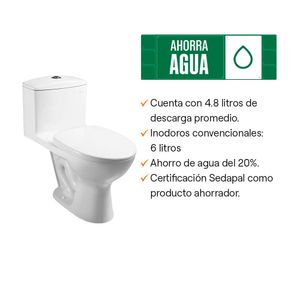 COMBO Inodoro One Piece Ibiza + Lavatorio Ibiza + Pedestal Quarzo